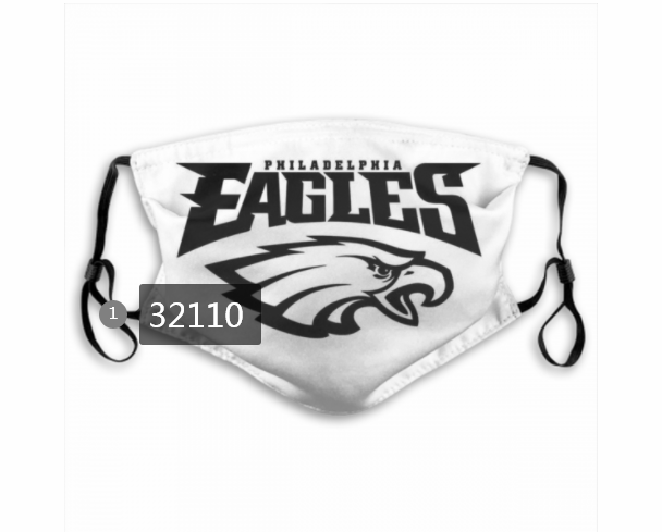 NFL 2020 Philadelphia Eagles #60 Dust mask with filter->nfl dust mask->Sports Accessory